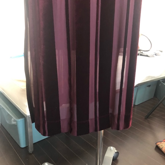 DKNY Longline Velvet Tunic Dress - Picture 5 of 10